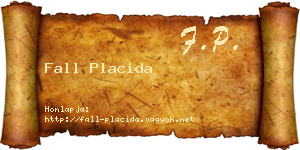Fall Placida névjegykártya
